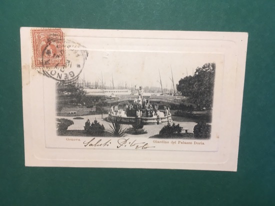 Cartolina Genova - Giardino Del Palazzo Doria - 1910