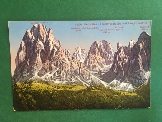 Cartolina Dolomiten - Longkofelgruppe Und Langkofelhutte + 1930 ca.