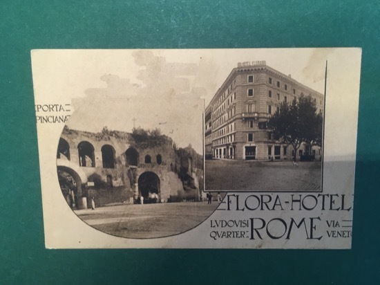 Cartolina Flora Hotel - Ludovisi Quartiere Di Roma - Via …
