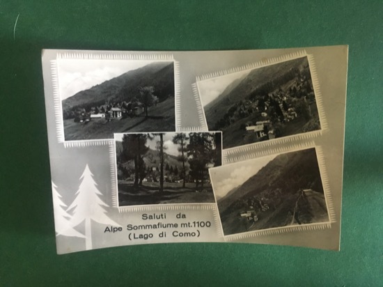 Cartolina Saluti Da Alpe Sommafiume mt. 1100 - Lago Di …