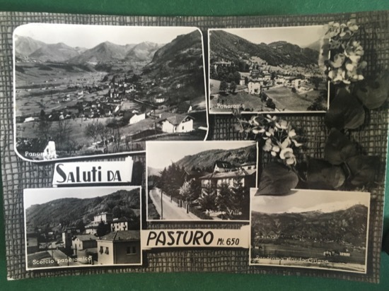 Cartolina Saluti Da Pasturo - Scrocio Panoramico - Sfondo Grigna …