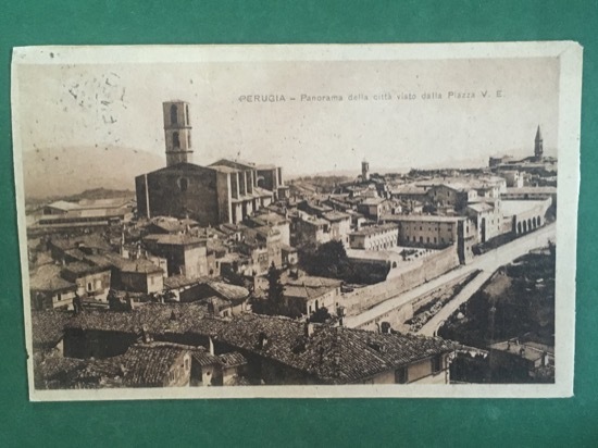 Cartolina Perugia - Panorama Della Città Visto Dalla Piazza V.E. …