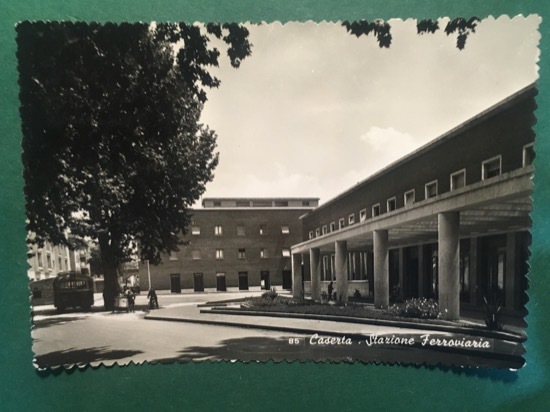 Cartolina Caserta - Stazione Ferroviaria - 1954