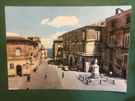 Cartolina Tropea - Piazza Ercole E Monumento A Pasquale Galluppi …