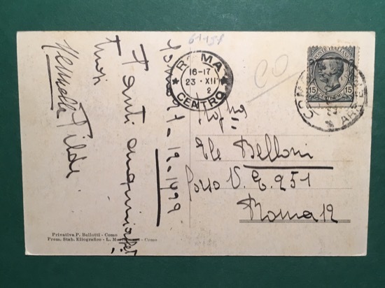 Cartolina Como - Piazza Cavour - 1923