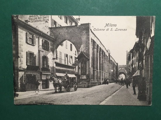 Cartolina Milano - Colonne Di S. Lorenzo - 1909