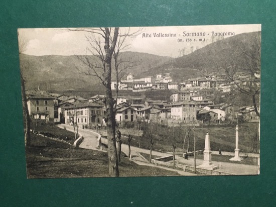 Cartolina Alta Valsassina - Sormano - Panorama - 1920 ca.