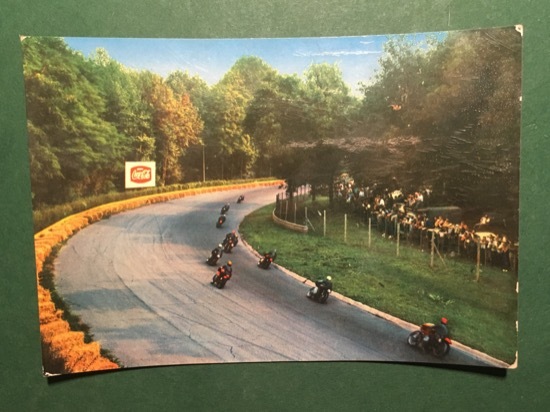 Cartolina Autodromo Nazionale di Monza - Prima Curva di Lesmo …