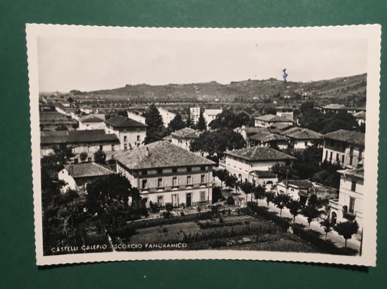 Cartolina Castello Calepio - Scorcio Panoramico - 1955
