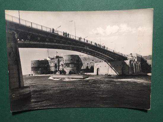 Cartolina Taranto - Nuovo Ponte Girevole - 1960 ca.