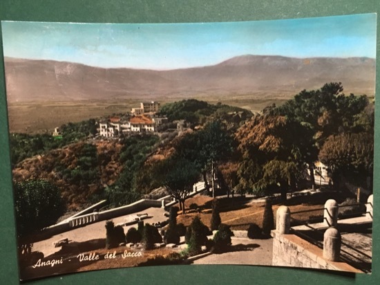 Cartolina Anagni - Valle del Sacco - 1955