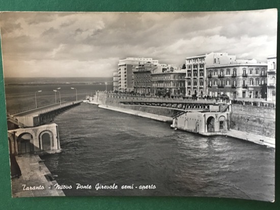 Cartolina Taranto - Nuovo Ponte Girevole Semi Aperto - 1960 …