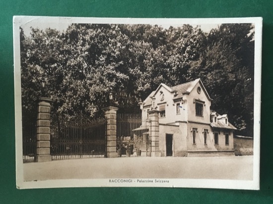 Cartolina Racconnigi - Palazzina Svizzera - 1939