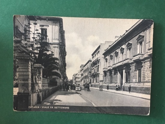 Cartolina Catania - Viale XX Settembre - 1949