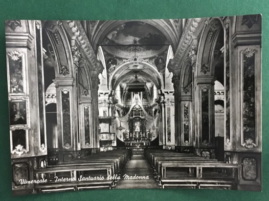 Cartolina Vimercate - Interno Santuaruio Della Madonna - 1967