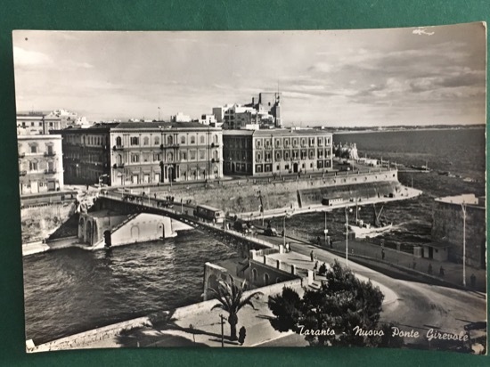 Cartolina Taranto + Nuovo Ponte Girevole - 1960 ca.