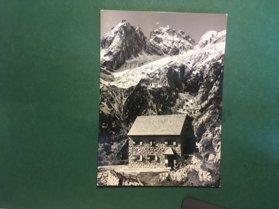 Cartolina Dolomiti - Rifugio Onorio Falier all'Ombretta m.2080 - 1969