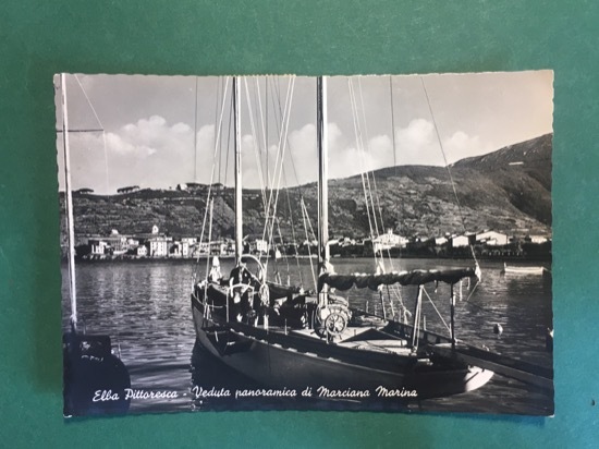 Cartolina Elba Pittoresca - Veduta panoramica di Marciana Marina - …