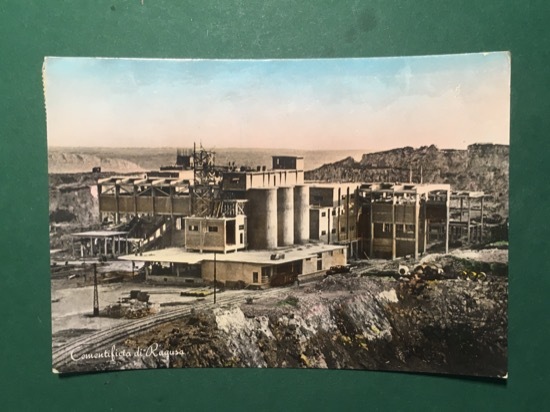 Cartolina Cementificio di Ragusa - 1957