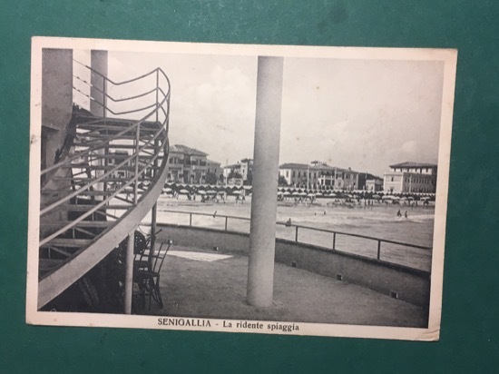 Cartolina Senigallia - La Ridente Spiaggia - 1939