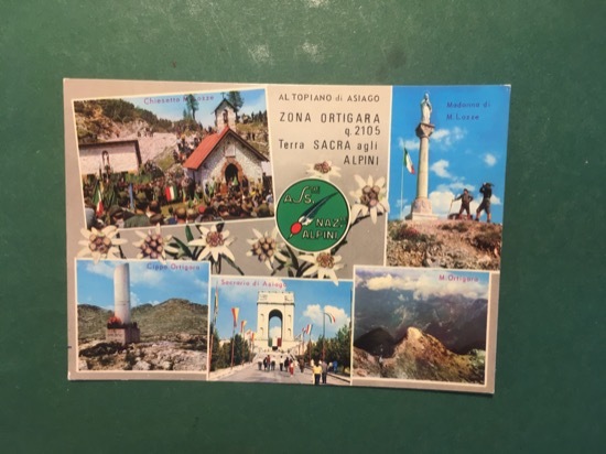 Cartolina Altopiano Di Asiago - Zona Ortigara - Terra sacra …