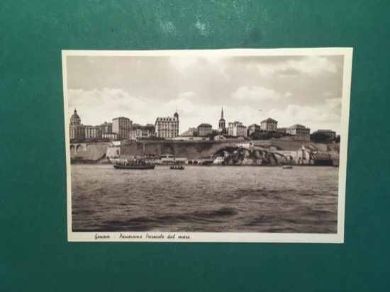 Cartolina Genova - Panorama Parziale dal Mare - 1930 ca.