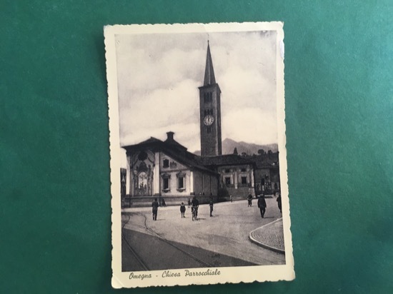 Cartolina Omegna - Chiesa Parrocchiale - 1946