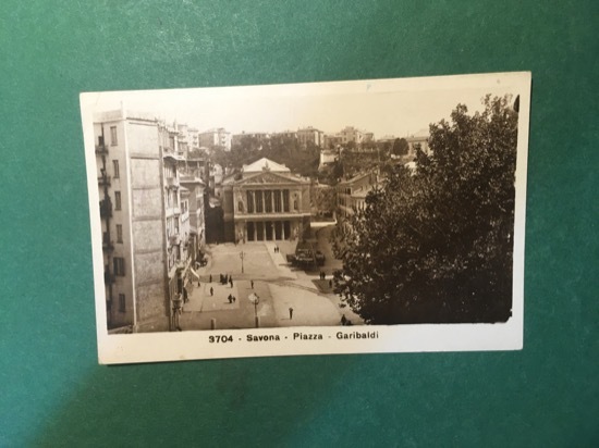 Cartolina Savona - Piazza - Garibaldi - 1950