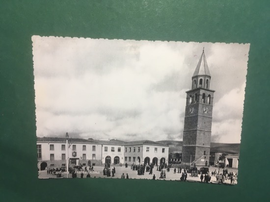 Cartolina Carbonia - Piazza Roma - 1960 ca.