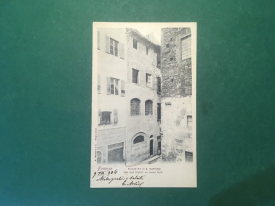 Cartolina Firenze - Piazzetta Di S. Martino - Casa Degli …