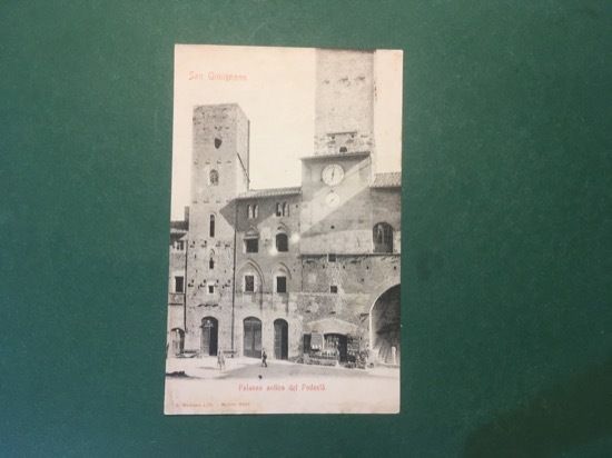 Cartolina San Gimignano - Paiazzo Antico del Podestà - 1920 …