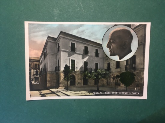 Cartolina Pescara - Casa Dove Nacque il Poeta - 1965 …