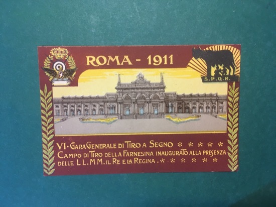 Cartolina Roma 1911 - Gara Generale di Tiro a Segno …