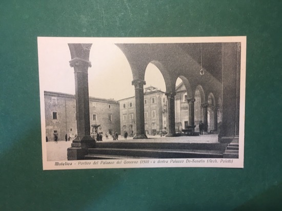 Cartolina Matelica - Portico del Palazzo del Governo - 1931