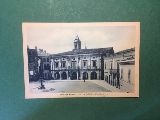 Cartolina Potenza Picena - Piazza Principe di Napoli - 1920 …