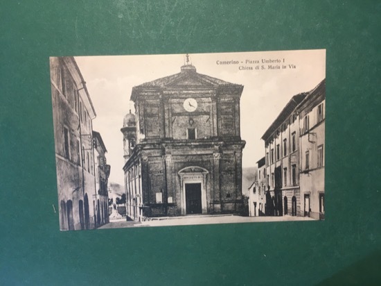 Cartolina Camerino - Piazza Umberto I - Chiesa di S. …
