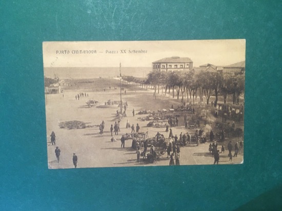 Cartolina Porto Civitanova - Piazza XX Settembre - 1915