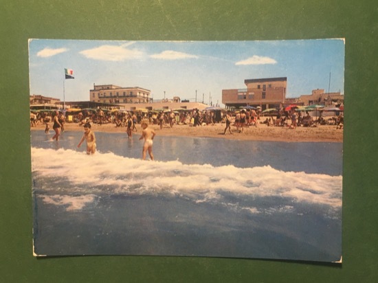 Cartolina Torvaianica - Spiaggia - 1970