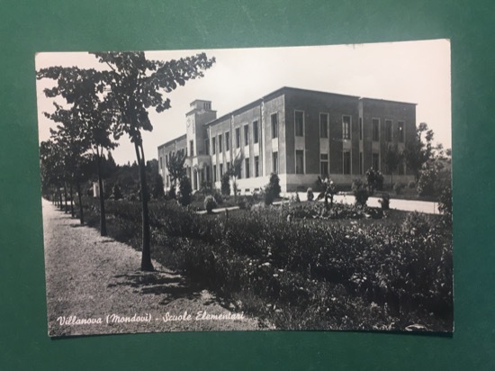 Cartolina Villanova - Mondovì - Scuole Elementari - 1951