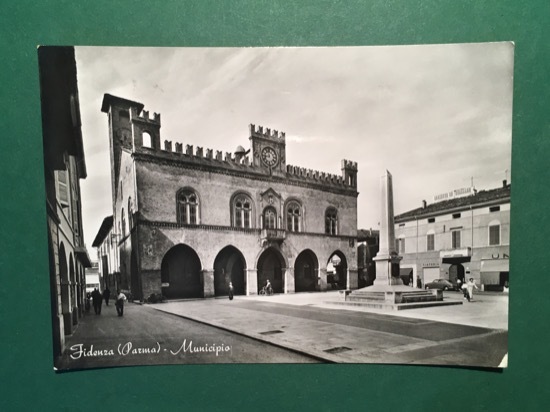 Cartolina Fidenza - Parma - Municipio - 1965