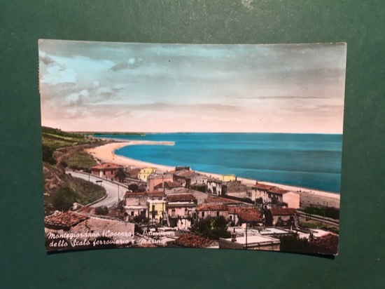Cartolina Montegiordano - Cosenza - Panorama dello Scalo Ferroviario - …