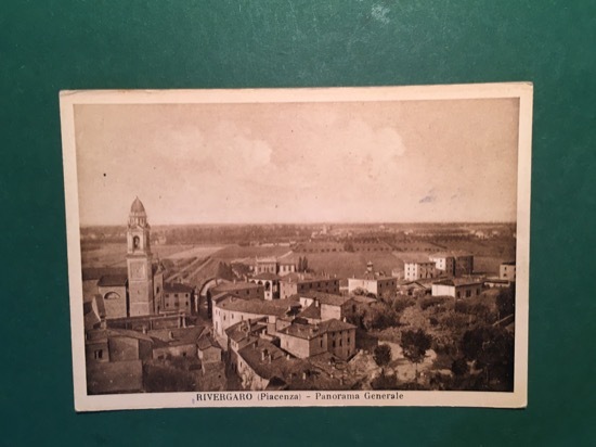 Cartolina Riverago - Piacenza - Panorama Generale - 1930 ca.