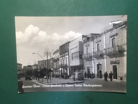 Cartolina Grazina - Bari - Cortso Garibaldi e Cinema Teatro …