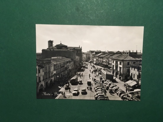 Cartolina Mestre - Piazza Ferretto - 1957