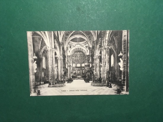 Cartolina Como - Interno della Cattedrale - 1910 ca.