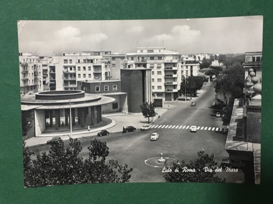 Cartolina Lido di Roma - Via dal Mare - 1960