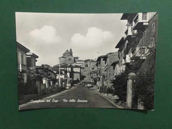 Cartolina Castiglione del Lago - Via della Stazione - 1969