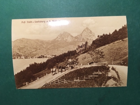 Cartolina Poft Treib - Seelisberg Mythen - Replica 1950 ca