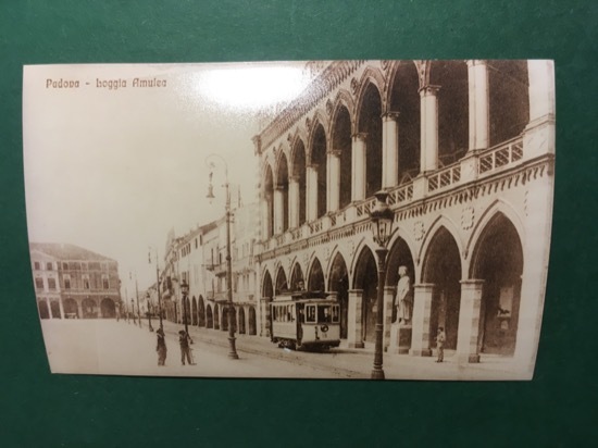 Cartolina Padova - Loggia Amulea + Replica 1950 ca