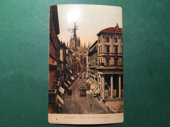 Cartolina Milano - Corso Vittorio Emanuele - Replica 1950 ca